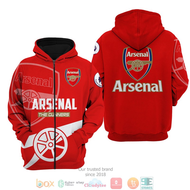 Arsenal The Gunners 3d shirt hoodie 1 2 3 4 5 6 7 8 9 10 11 12