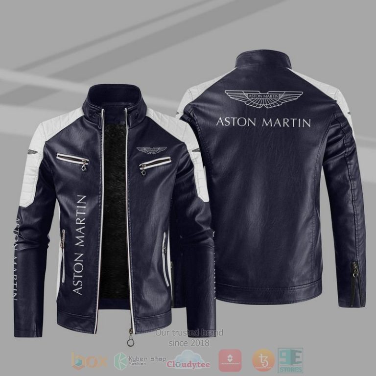 Aston Martin Block Leather Jacket 1 2