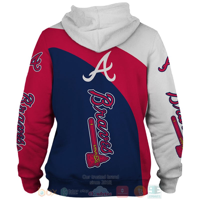Atlanta Braves NL East Division Champions 2021 white red blue 3D shirt hoodie 1