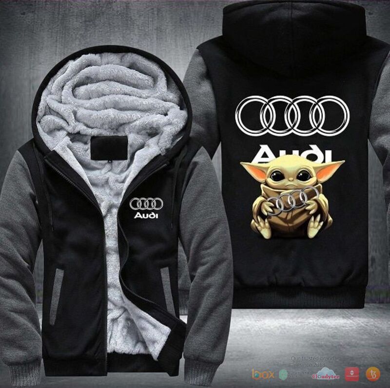 Audi Baby Yoda Fleece Hoodie Jacket