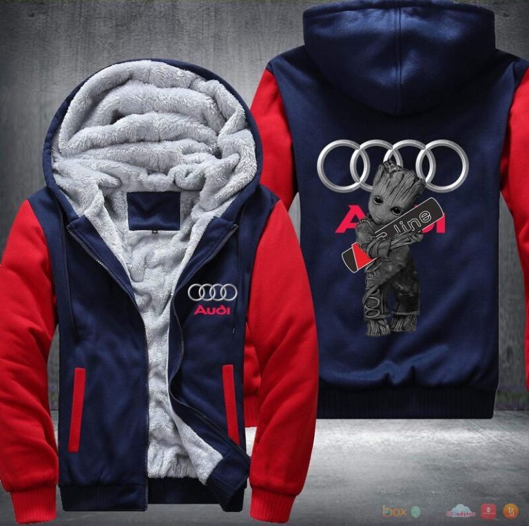 Audi S line Groot Fleece Hoodie Jacket 1 2