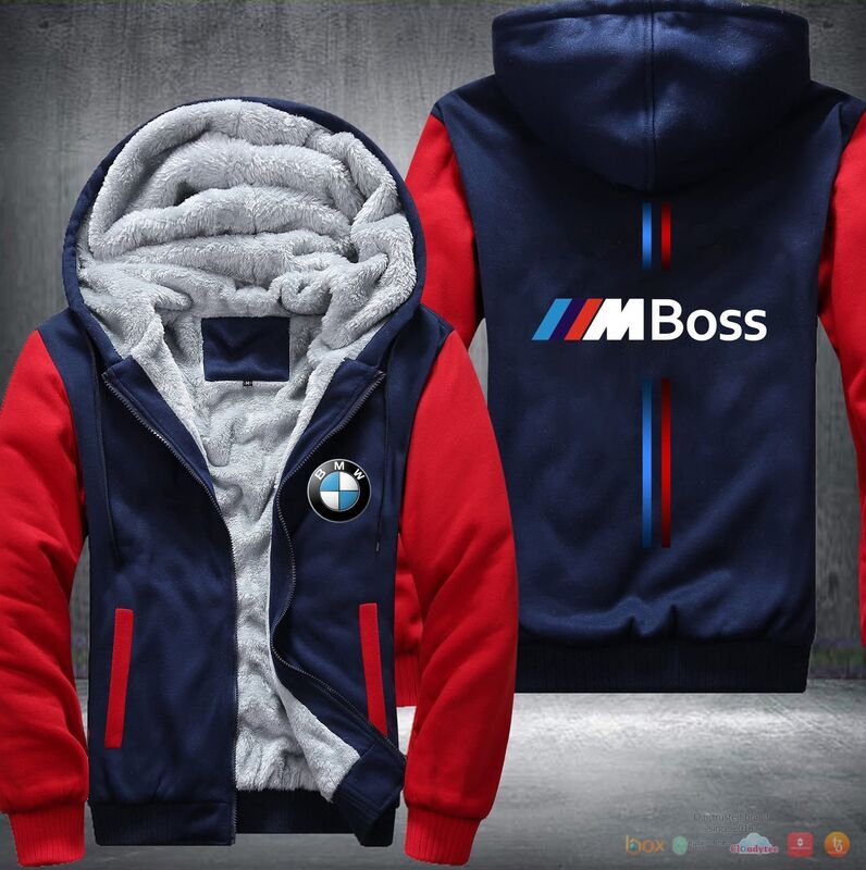 BMW Boss Fleece Hoodie Jacket 1 2 3