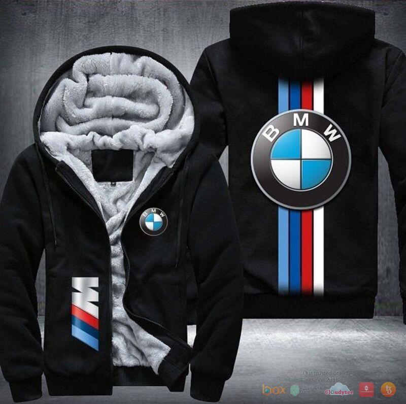 BMW Fleece Hoodie Jacket 1 2