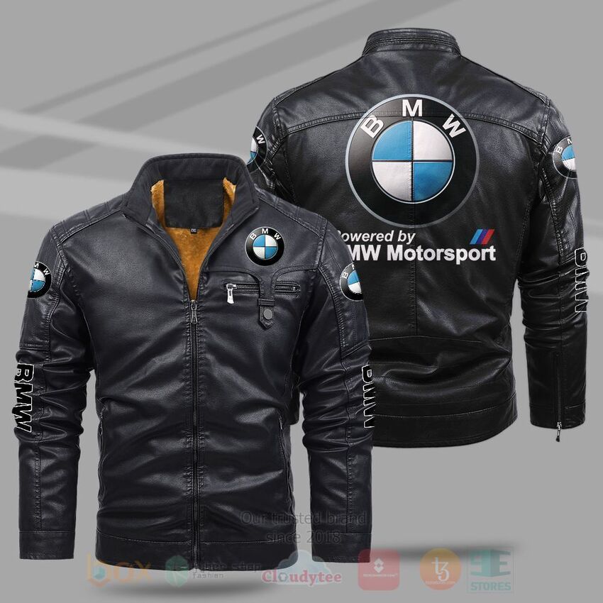BMW Motorsport Fleece Leather Jacket