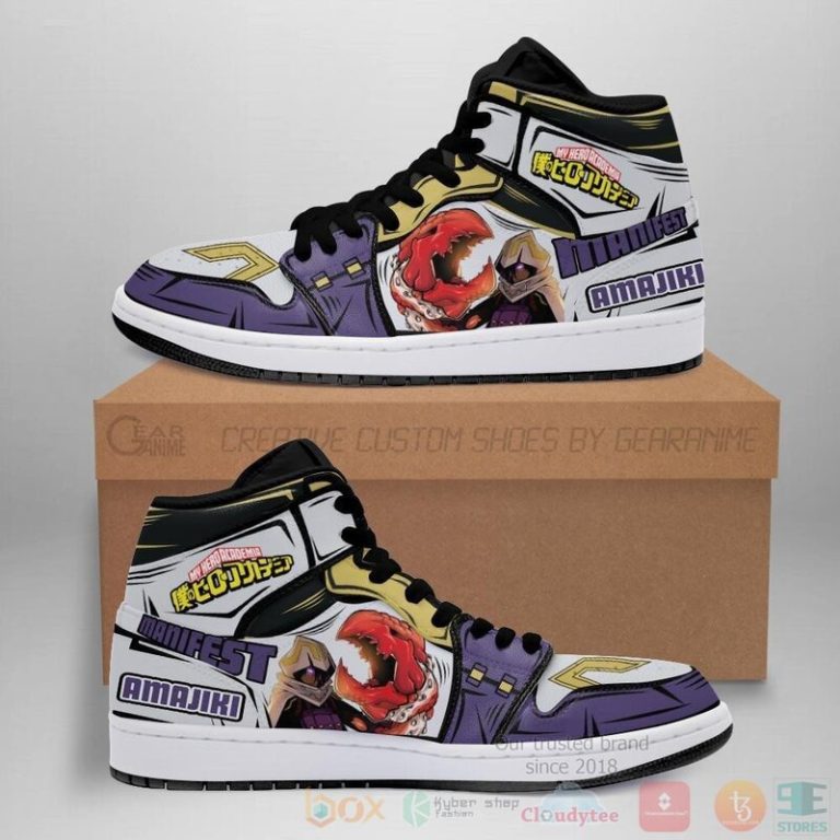 BNHA Tamaki Sneakers Custom Anime My Hero Academia Air Jordan High Top Shoes