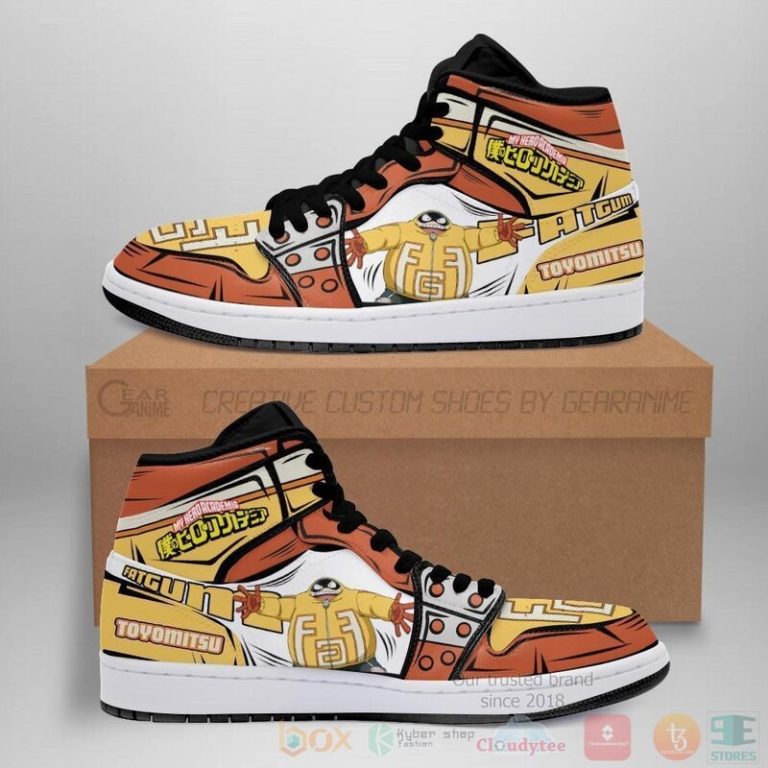 BNHA Toyomitsu Fatgum Sneakers Custom Anime My Hero Academia Air Jordan High Top Shoes