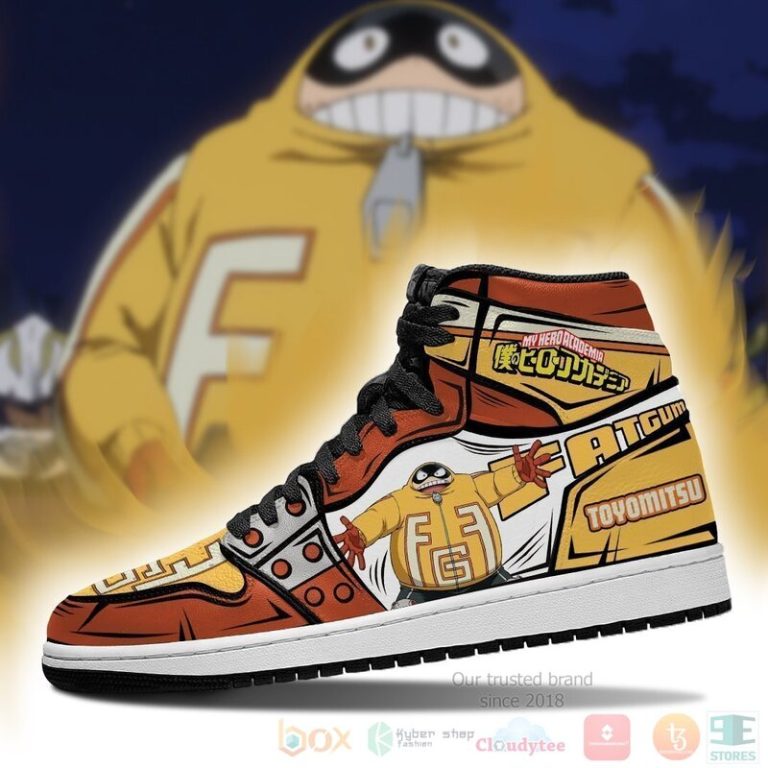 BNHA Toyomitsu Fatgum Sneakers Custom Anime My Hero Academia Air Jordan High Top Shoes 1 2