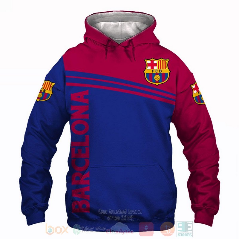 Barcelona FC 3D shirt hoodie