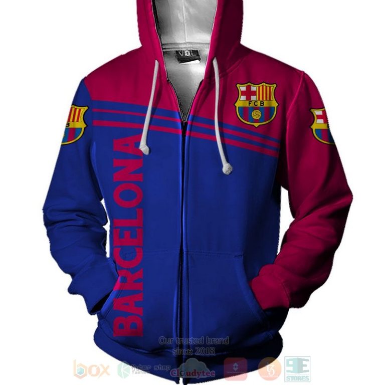 Barcelona FC 3D shirt hoodie 1 2