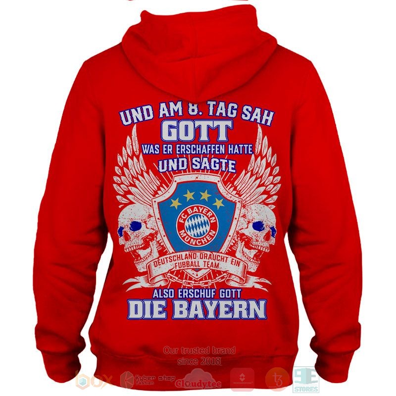 Bayern Munchen FC red 3D shirt hoodie 1