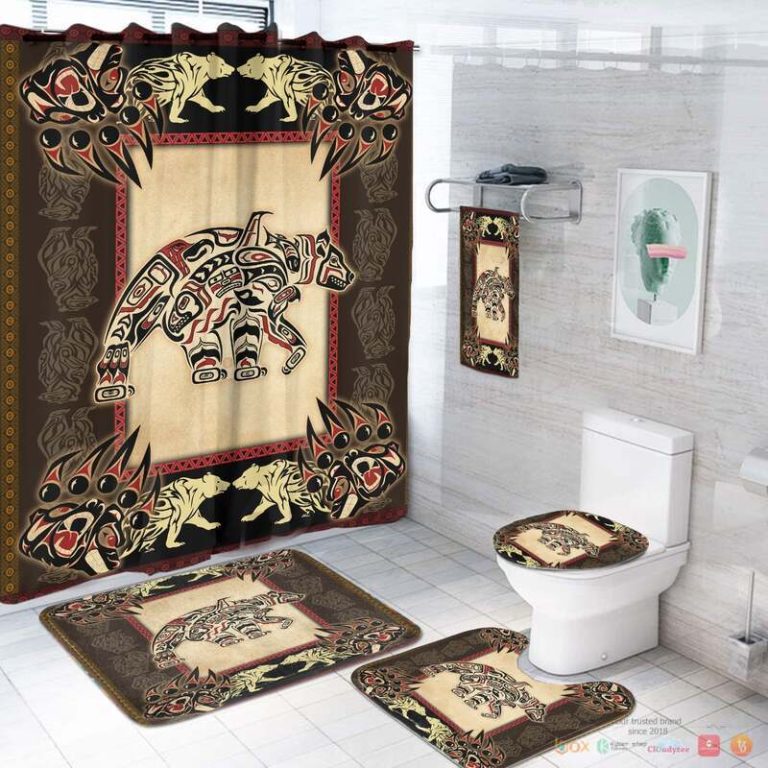 Bear Native American Bathroom Set