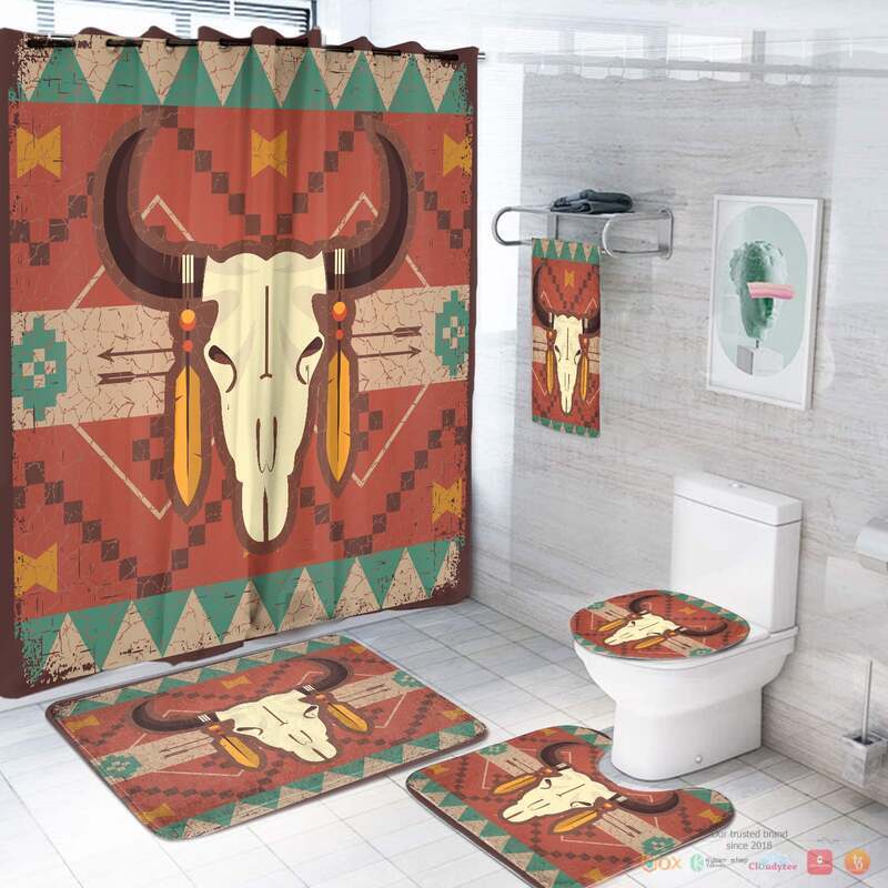 Bison Native American Bathroom Set