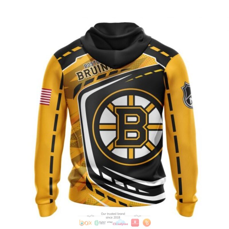 Boston Bruins NHL black yellow 3D shirt hoodie 1 2