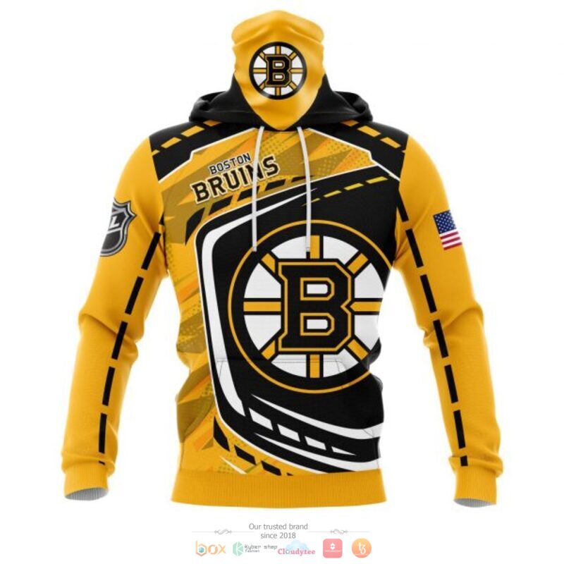 Boston Bruins NHL black yellow 3D shirt hoodie 1 2 3