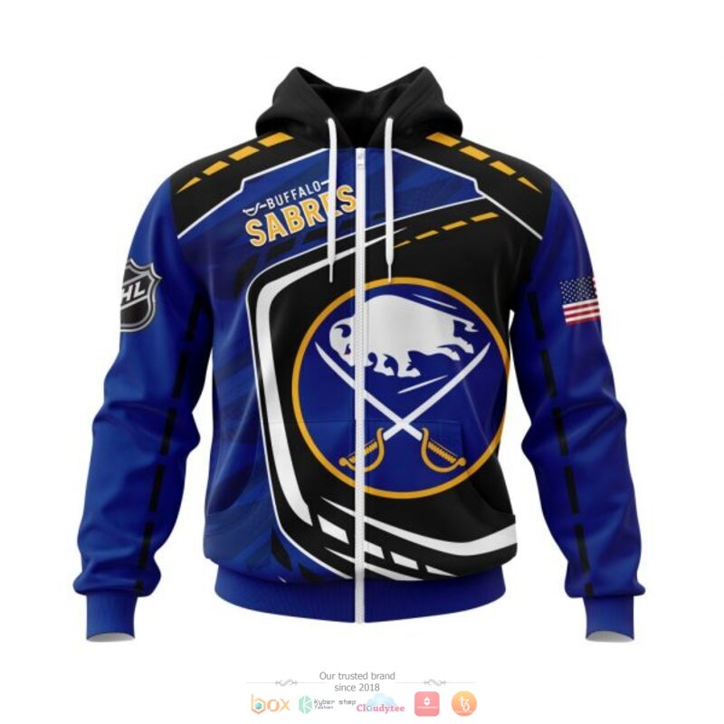 Buffalo Sabres NHL black blue 3D shirt hoodie 1