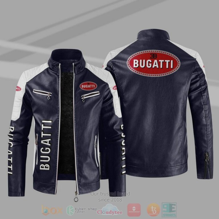 Bugatti Block Leather Jacket 1 2