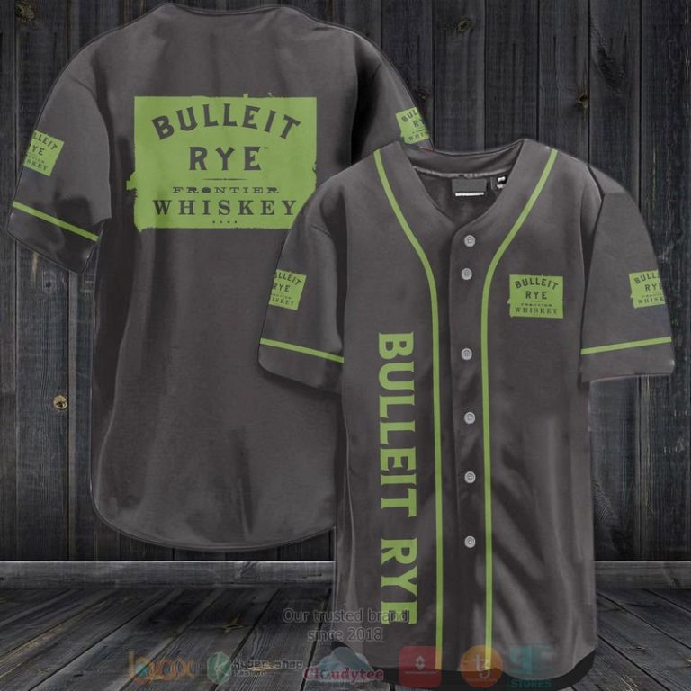 Bulleit Rye Frontier Whiskey black Baseball Jersey