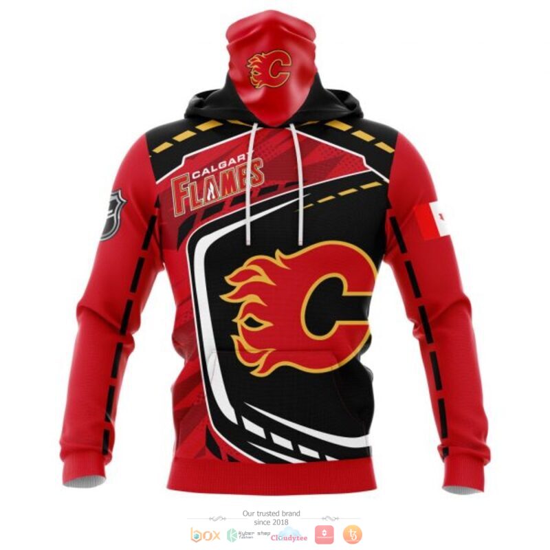 Calgary Flames NHL black red 3D shirt hoodie 1 2 3