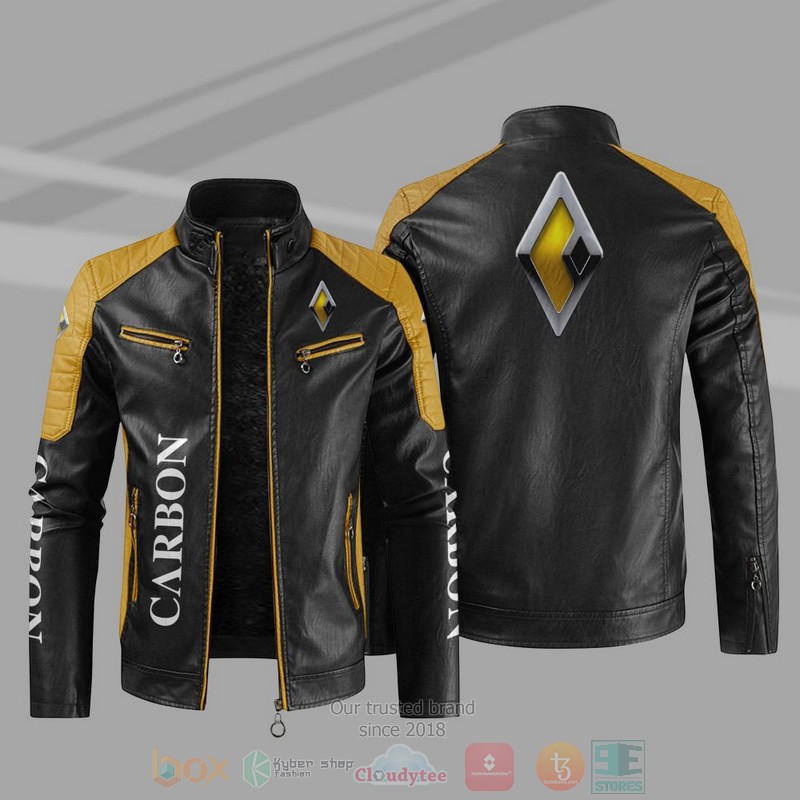 Carbon Motor Block Leather Jacket 1