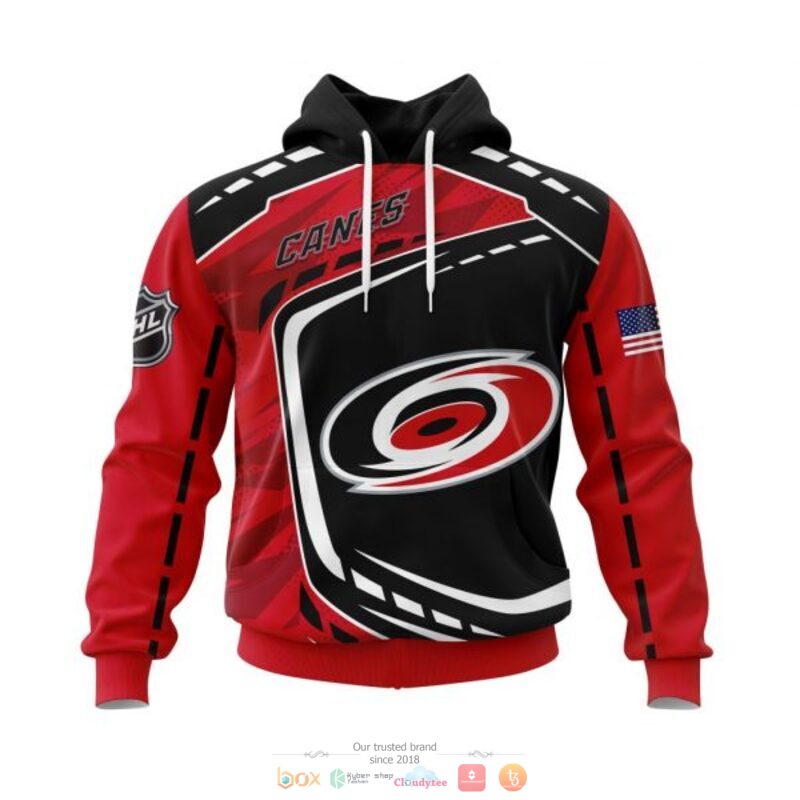 Carolina Hurricanes NHL black red 3D shirt hoodie