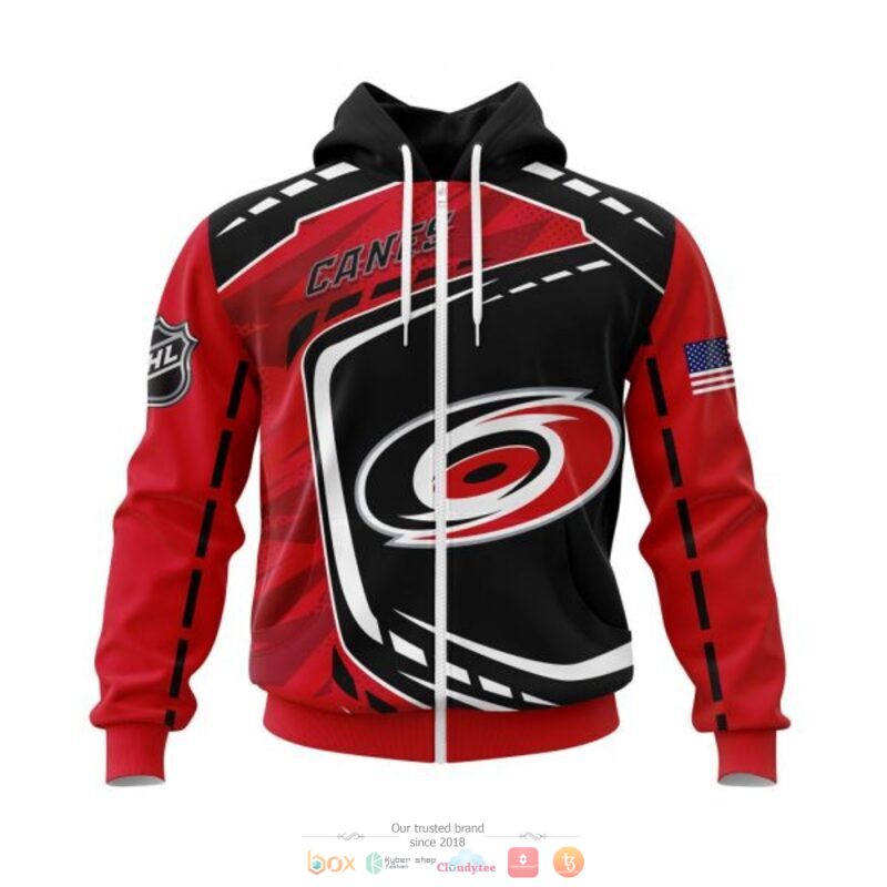 Carolina Hurricanes NHL black red 3D shirt hoodie 1