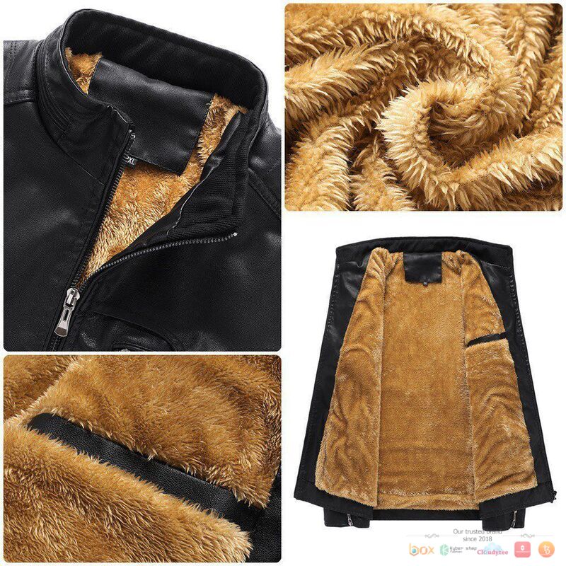 Carolina Panthers NFL Trend Fleece Leather Jacket 1 2