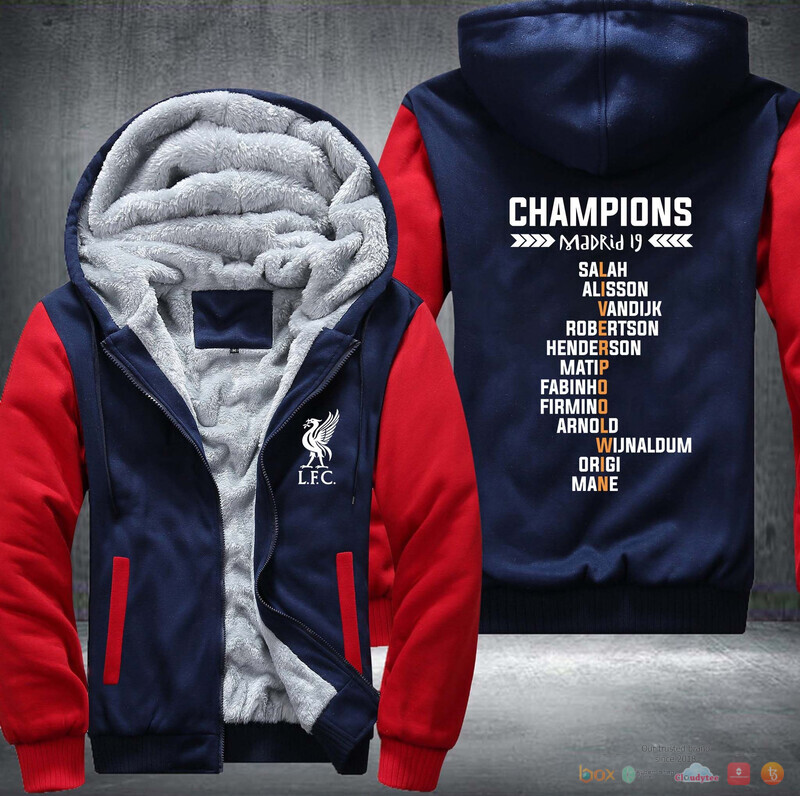 Champions Madrid 19 LFC Fleece Hoodie Jacket 1 2