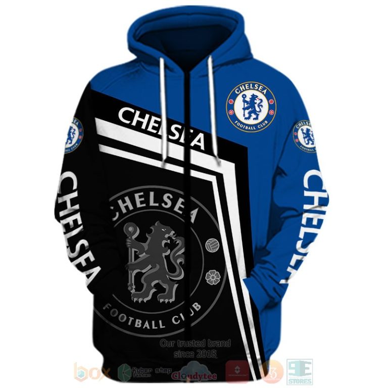 Chelsea Football Club blue black 3D shirt hoodie 1 2