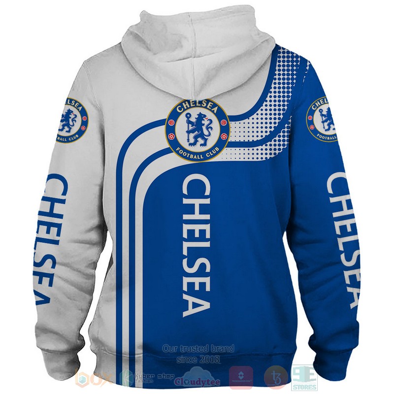 Chelsea Football Club blue white 3D shirt hoodie 1