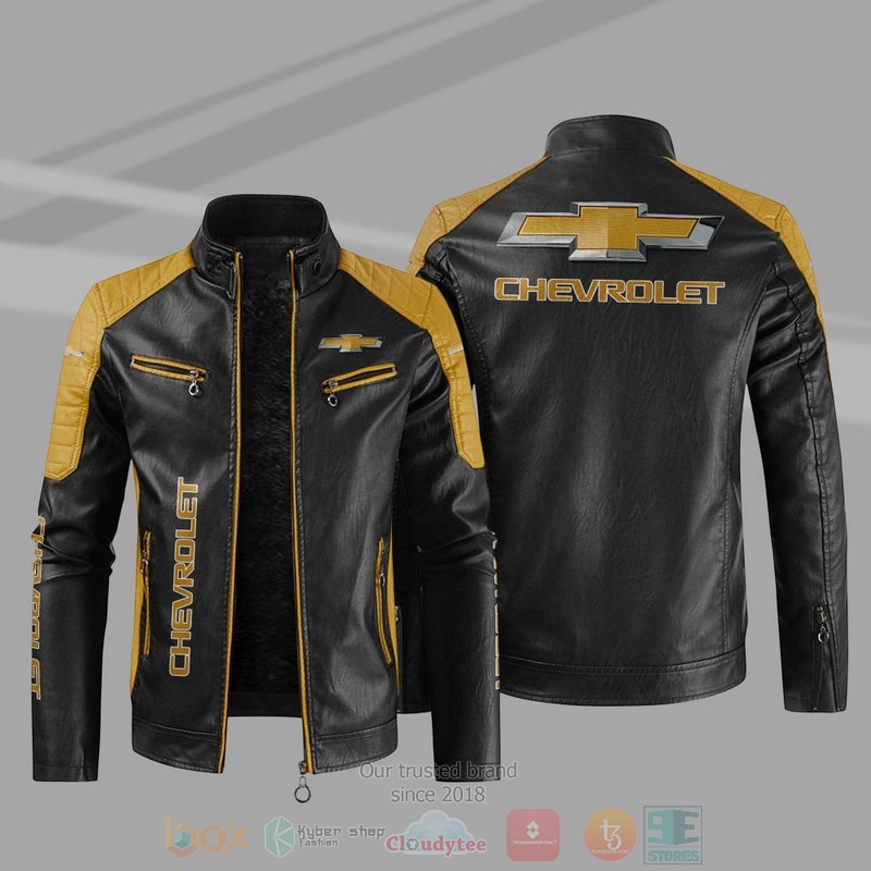 Chevrolet Block Leather Jacket 1
