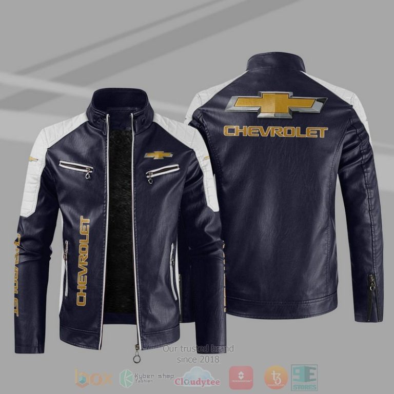 Chevrolet Block Leather Jacket 1 2