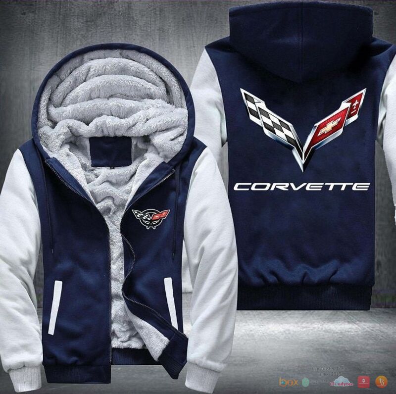 Chevrolet Corvette Fleece Hoodie Jacket 1