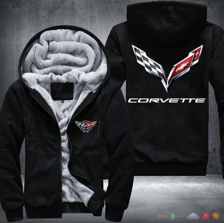 Chevrolet Corvette Fleece Hoodie Jacket 1 2