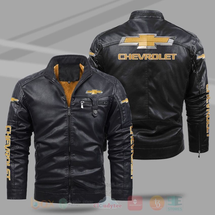 Chevrolet Fleece Leather Jacket