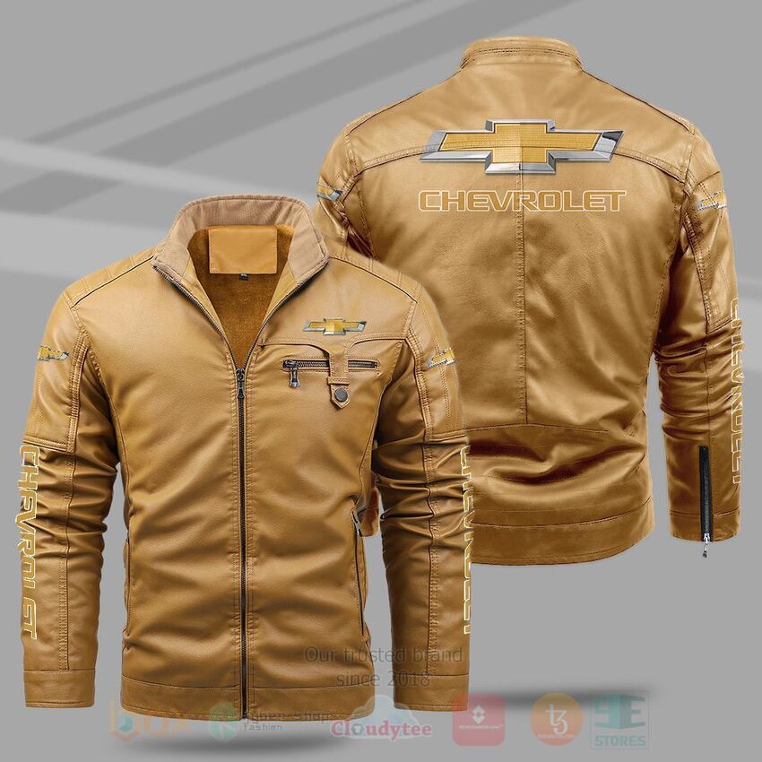 Chevrolet Fleece Leather Jacket 1