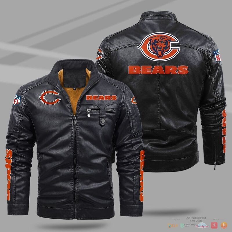 Chicago Bears NFL Trend Fleece Leather Jacket