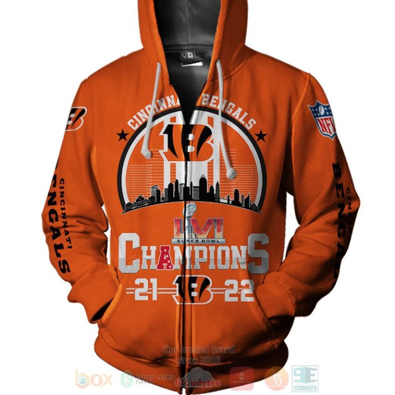 Cincinnati Bengals Champions 3D shirt hoodie 1 2