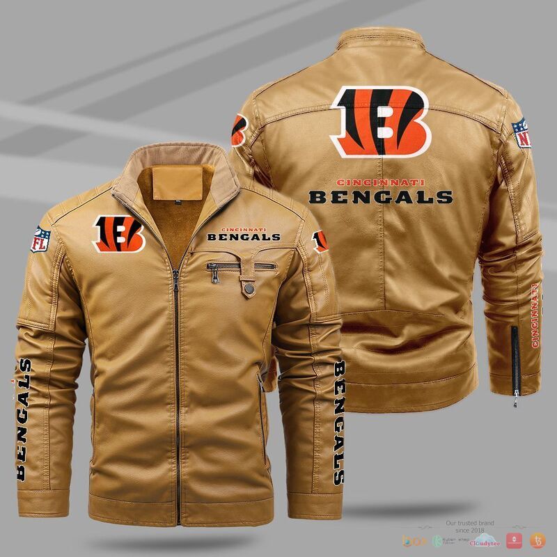 Cincinnati Bengals NFL Trend Fleece Leather Jacket 1