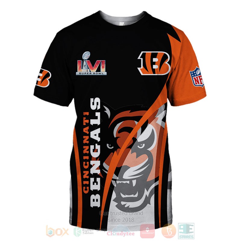 Cincinnati Bengals NLF Super Bowl 3D shirt hoodie 1 2 3 4 5 6 7 8 9