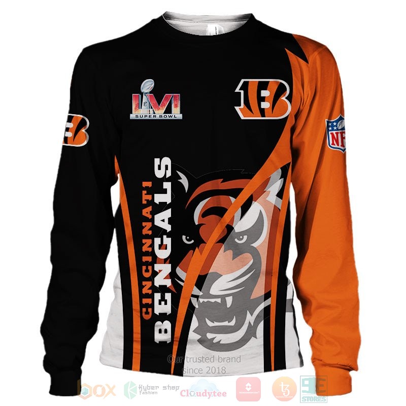 Cincinnati Bengals NLF Super Bowl 3D shirt hoodie 1 2 3 4 5 6 7 8 9 10 11 12 13 14 15