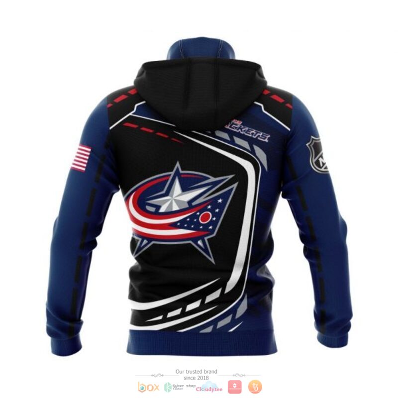 Columbus Blue Jackets NHL black blue 3D shirt hoodie 1 2 3 4