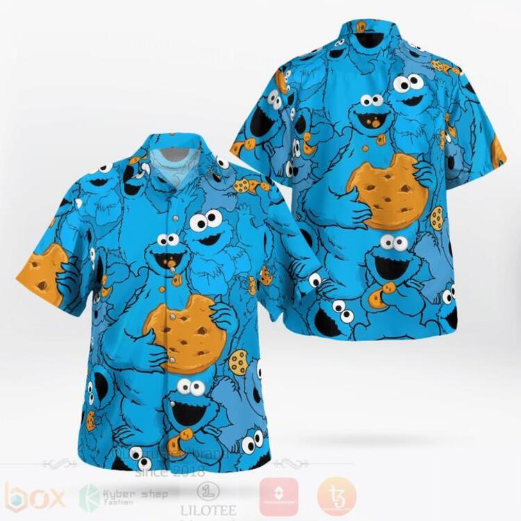 Cookie Monster The Muppet Hawaiian Shirt