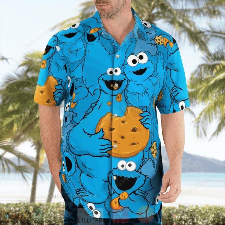 Cookie Monster The Muppet Hawaiian Shirt 1 2 3