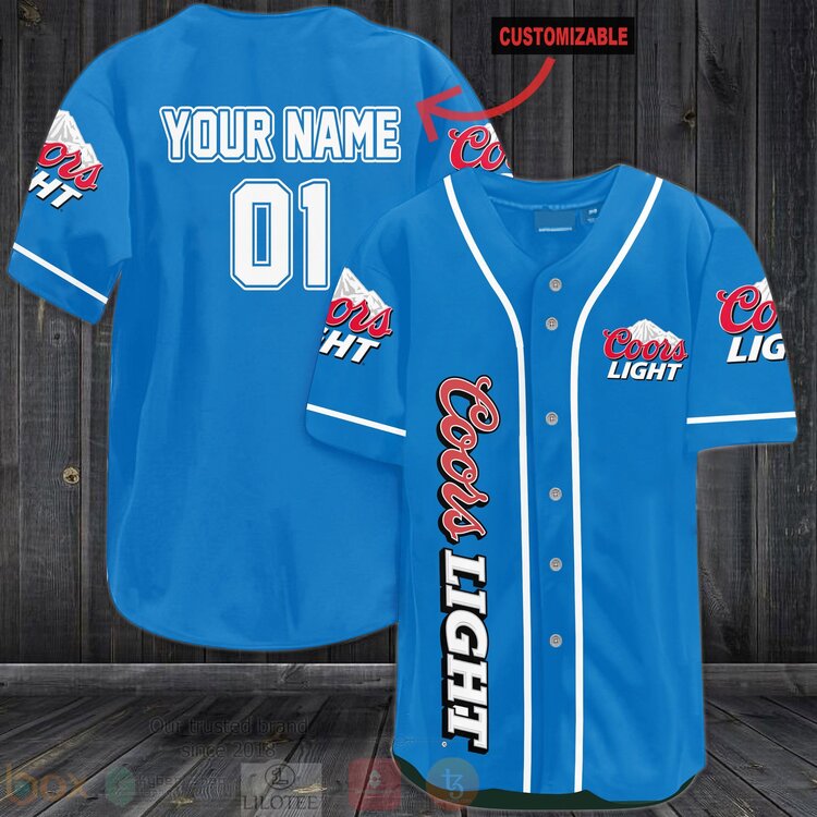 Coors Light Personalized Baseball Jersey