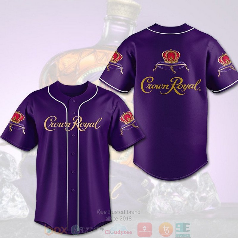 Crown Royal purple Baseball Jersey
