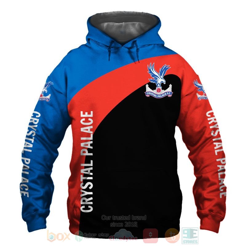 Crystal Palace blue red black 3D shirt hoodie