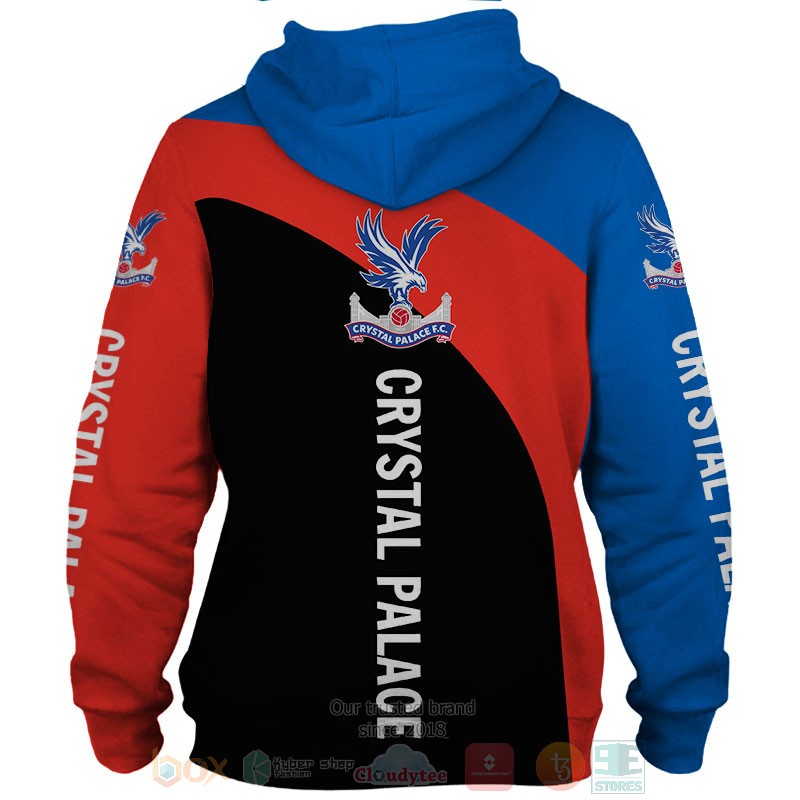 Crystal Palace blue red black 3D shirt hoodie 1