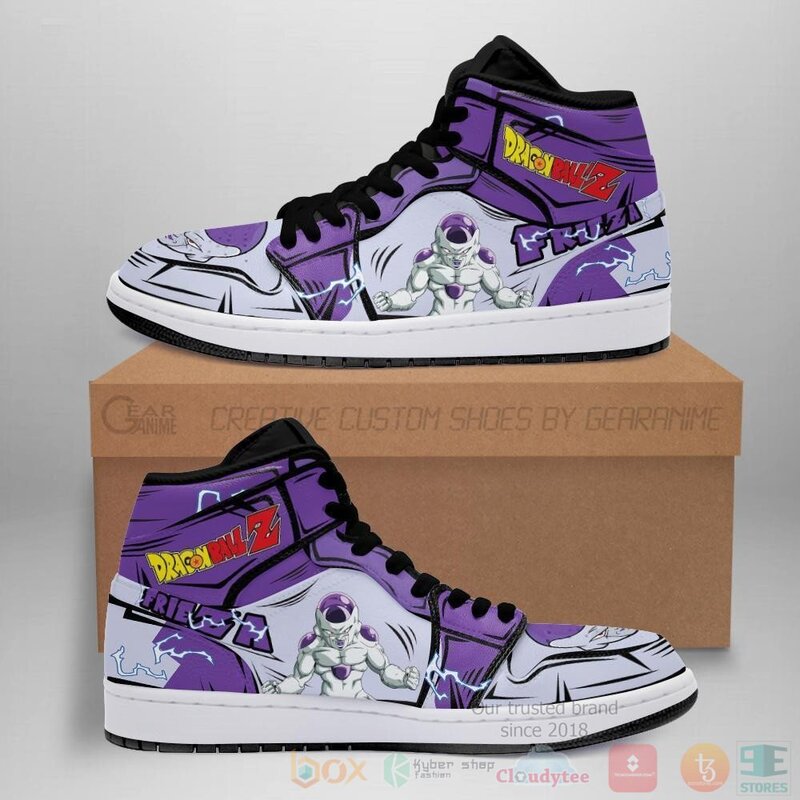 DBZ Frieza Sneakers Custom Anime Dragon Ball Air Jordan High Top Shoes