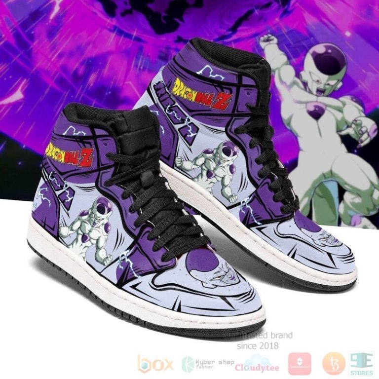 DBZ Frieza Sneakers Custom Anime Dragon Ball Air Jordan High Top Shoes 1