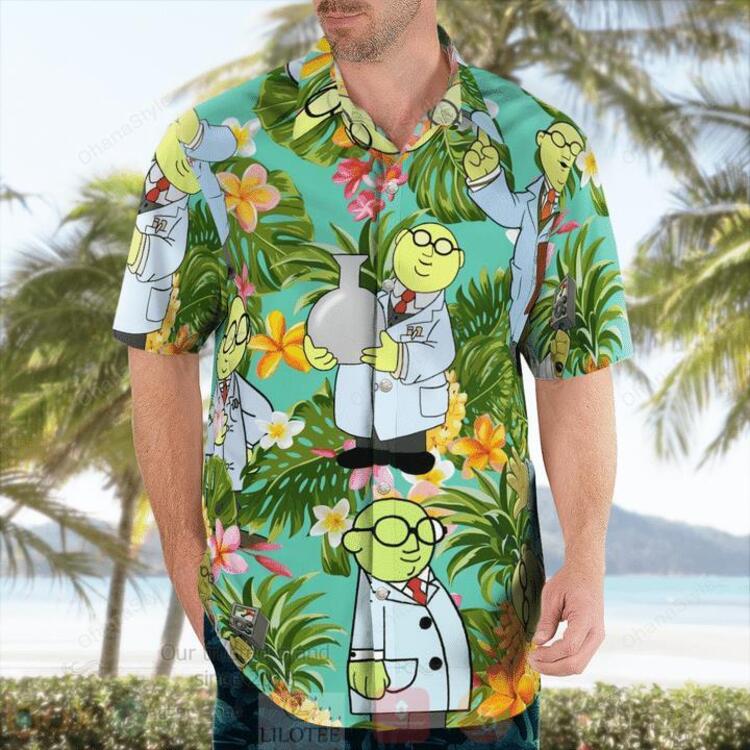 DR Bunsen Honeydew The Muppet Hawaiian Shirt 1 2 3